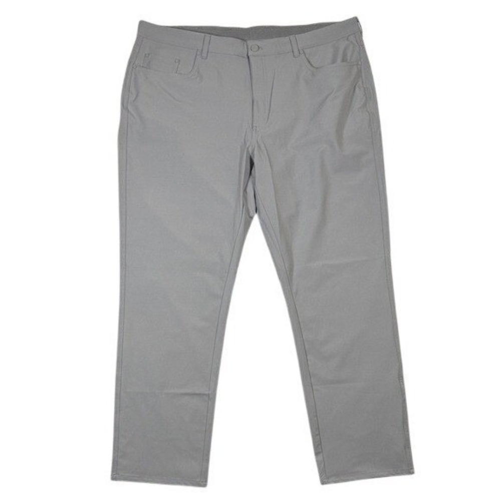 Greg Norman Mens Gray Performance Stretch 5-Pocket Golf Pants 40x30‎ Regular Fit